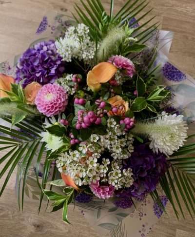 The Luxury Jewel & Sunset Grand Hand-Tied Bouquet